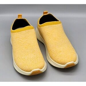 Vessi Everyday Move Slip On Knit Shoes Sneaker Mustard Yellow Sz W8